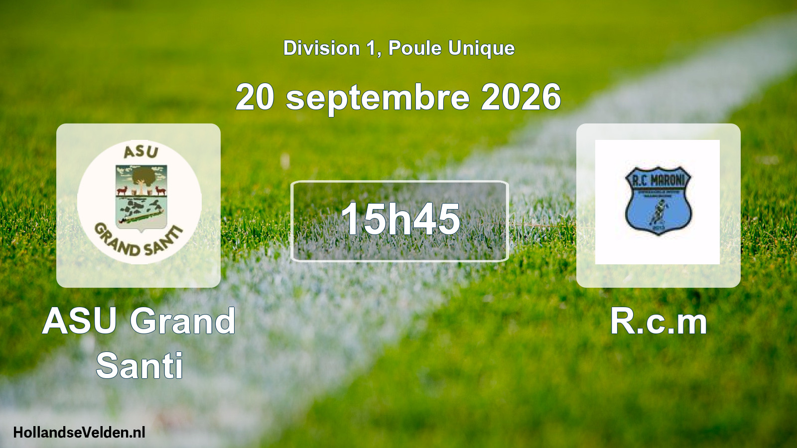 Match programmé: ASU Grand Santi - R.c.m (20 septembre 2026)