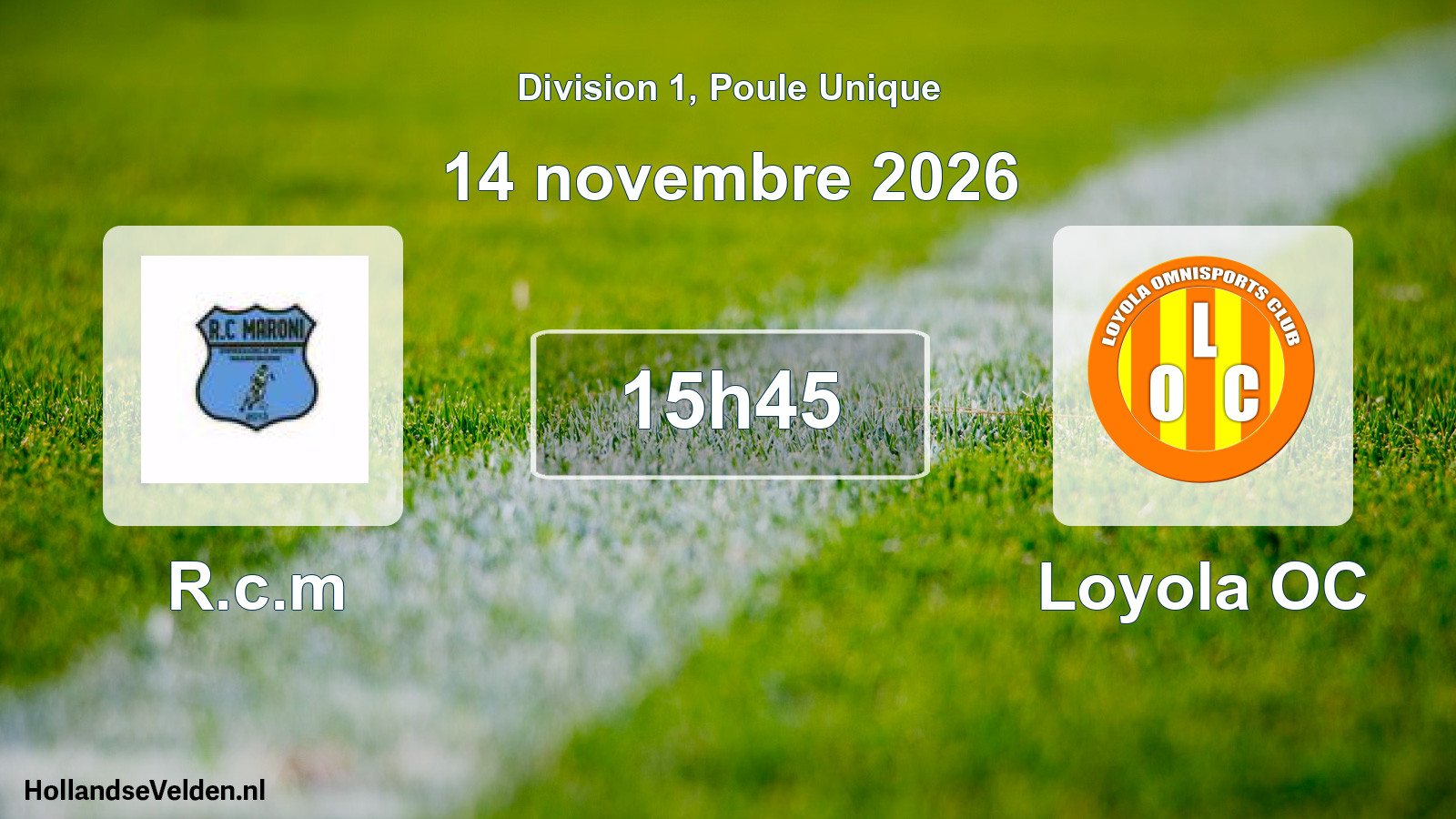 Match programmé: R.c.m - Loyola OC (14 novembre 2026)