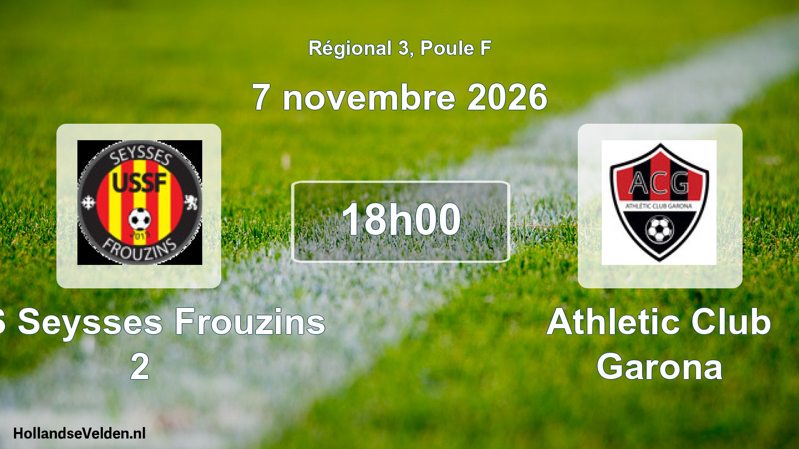 Scheduled Match: US Seysses Frouzins 2 - Athletic Club Garona (7 November 2026)