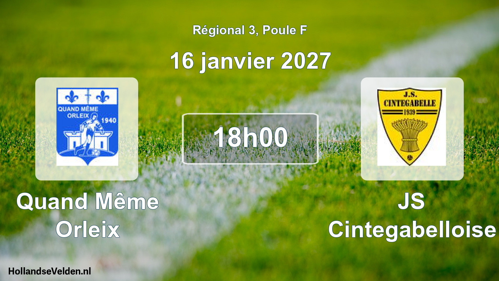 Scheduled Match: Quand Même Orleix - JS Cintegabelloise (16 January 2027)