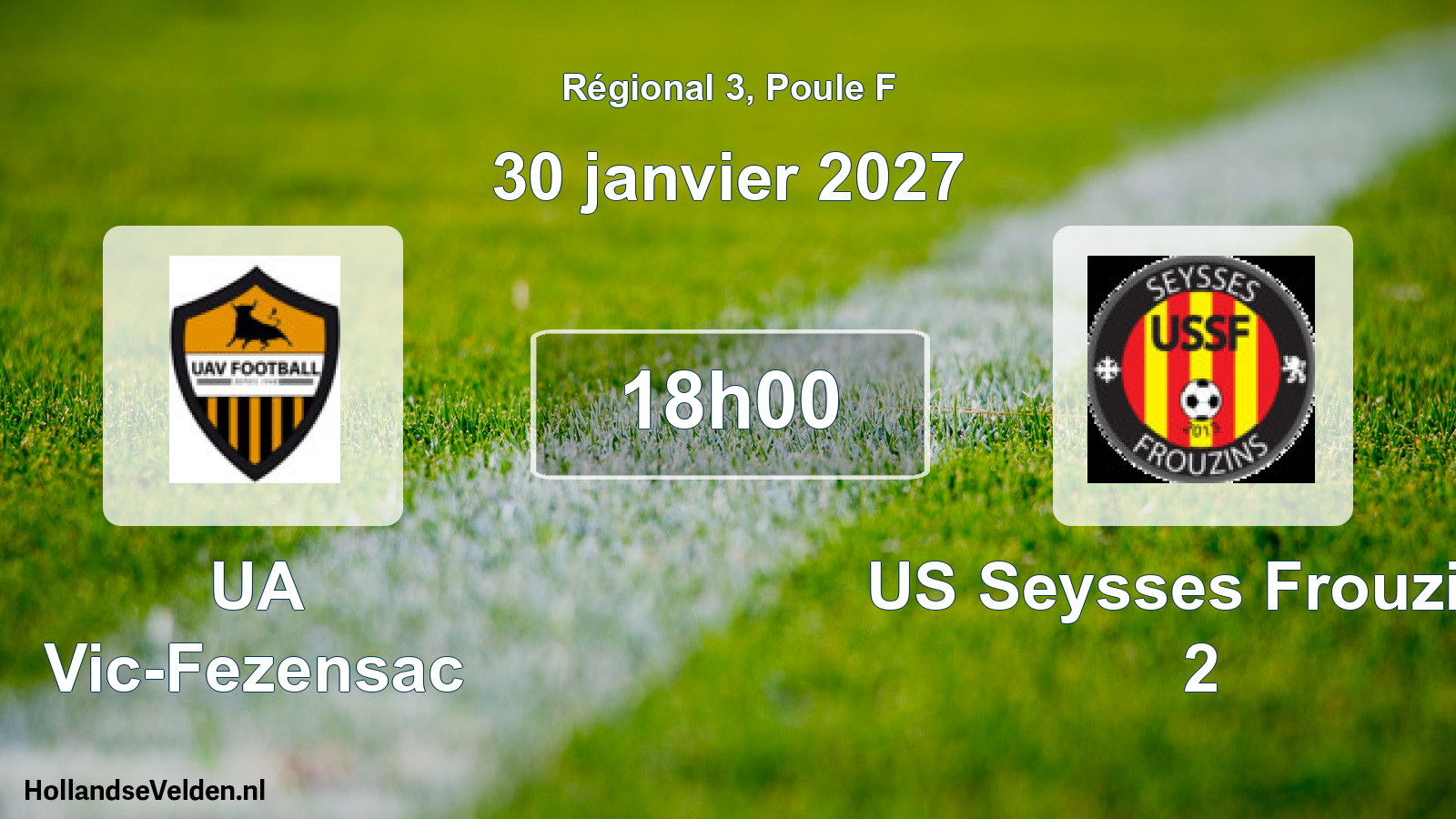 Match programmé: UA Vic-Fezensac - US Seysses Frouzins 2 (30 janvier 2027)