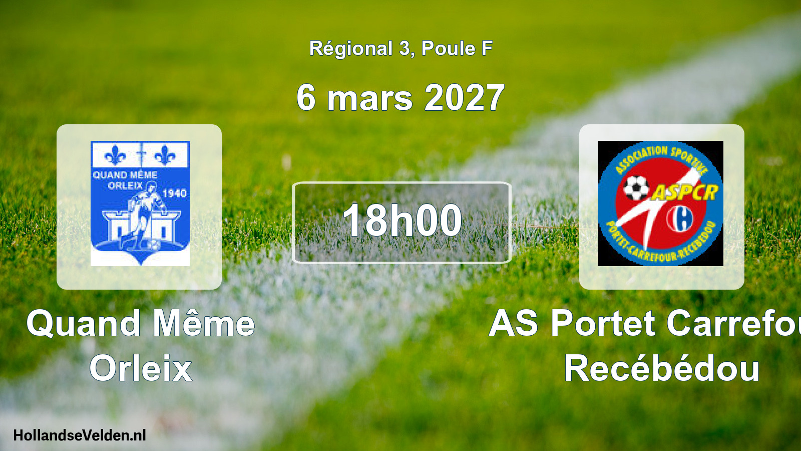 Scheduled Match: Quand Même Orleix - AS Portet Carrefour Recébédou (6 March 2027)