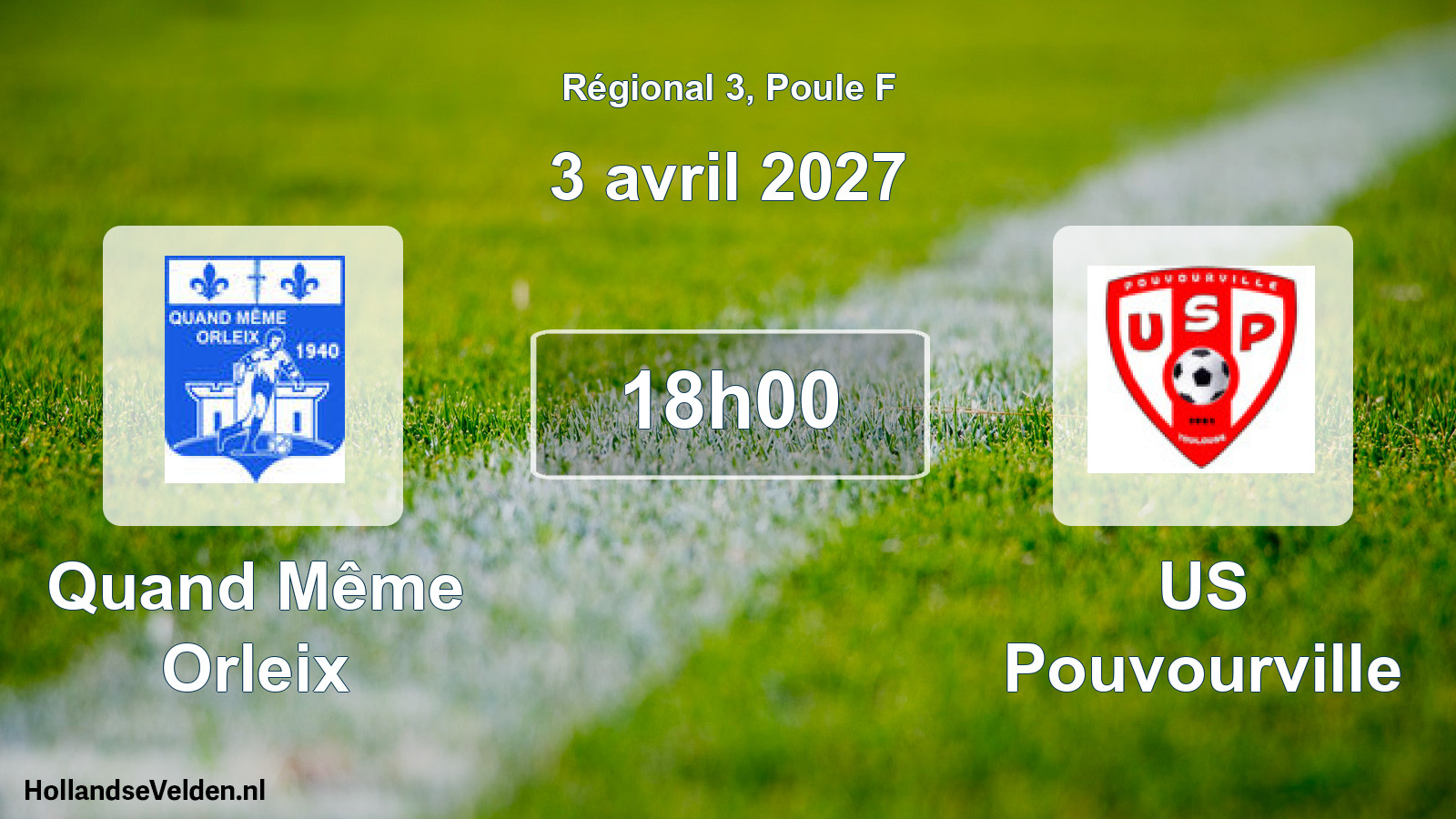 Match programmé: Quand Même Orleix - US Pouvourville (3 avril 2027)