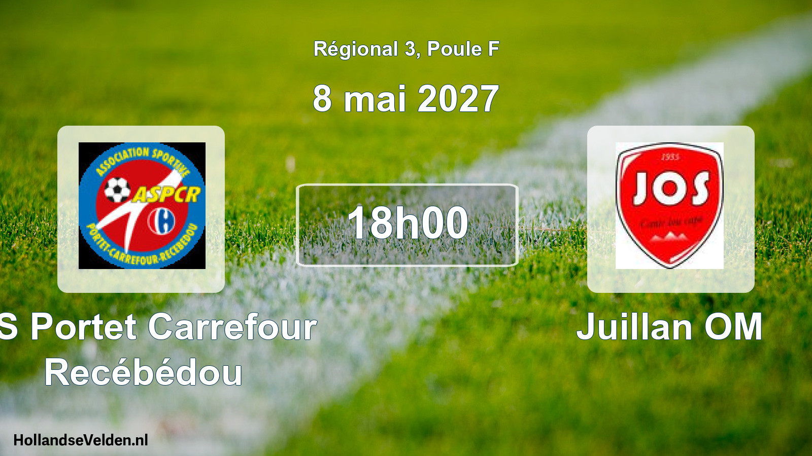 Match programmé: AS Portet Carrefour Recébédou - Juillan OM (8 mai 2027)