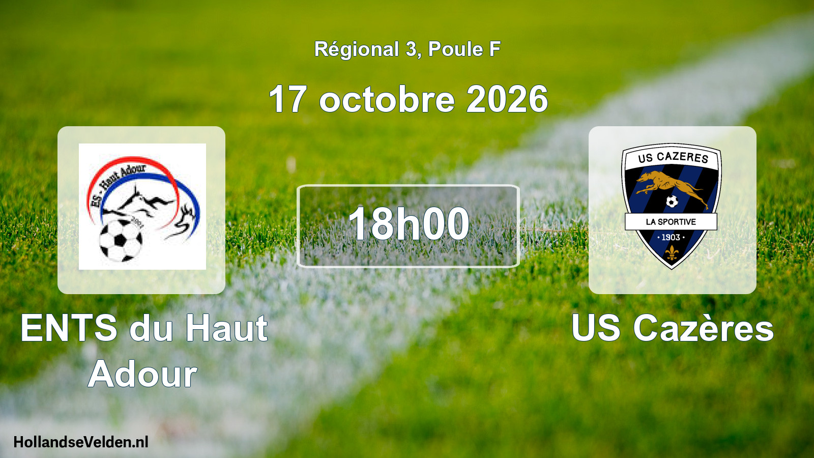 Scheduled Match: ENTS du Haut Adour - US Cazères (17 October 2026)