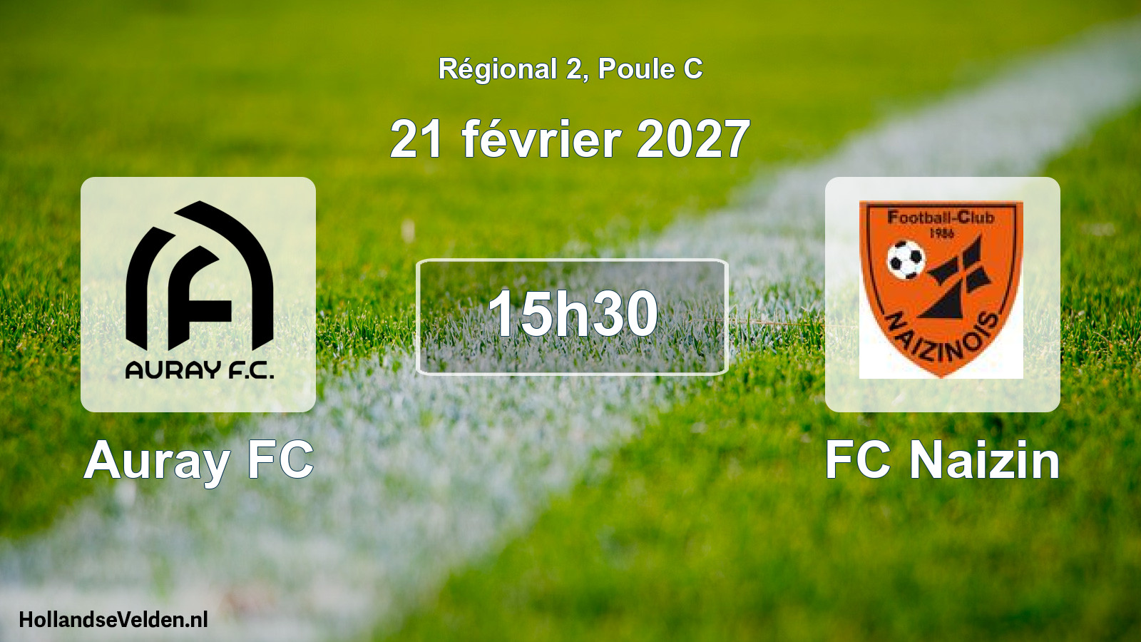 Scheduled Match: Auray FC - FC Naizin (21 February 2027)