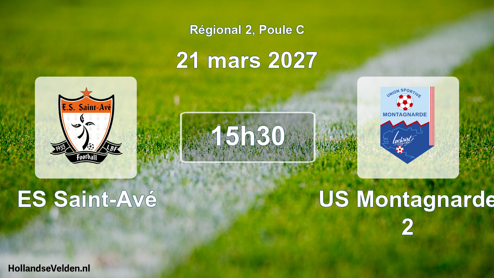 Scheduled Match: ES Saint-Avé - US Montagnarde 2 (21 March 2027)