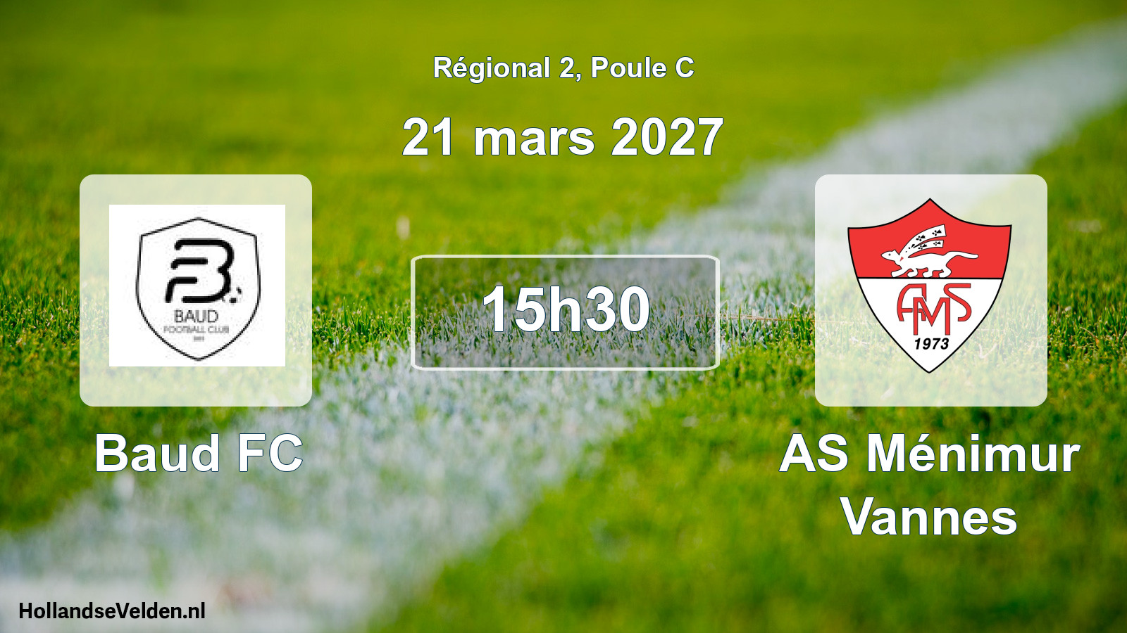 Scheduled Match: Baud FC - AS Ménimur Vannes (21 March 2027)