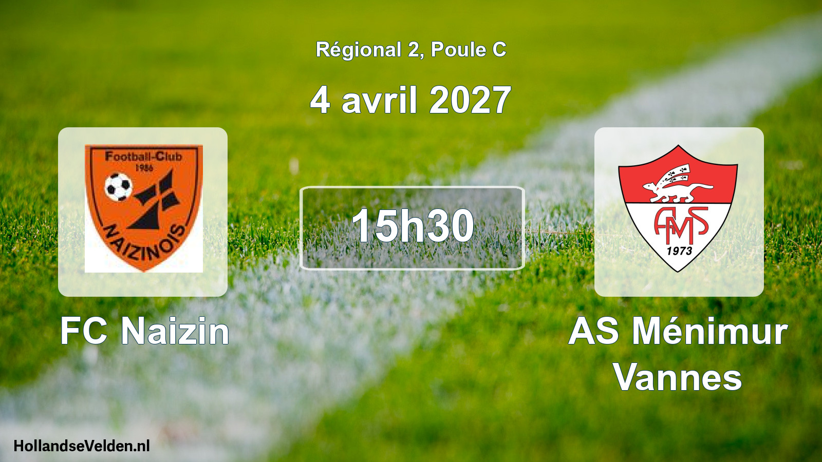 Scheduled Match: FC Naizin - AS Ménimur Vannes (4 April 2027)