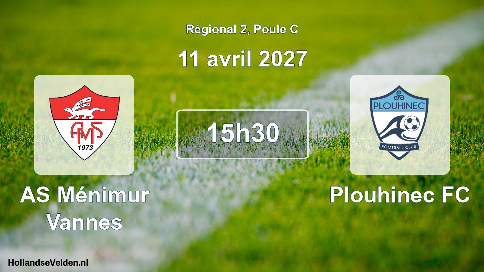 Scheduled Match: AS Ménimur Vannes - Plouhinec FC (11 April 2027)
