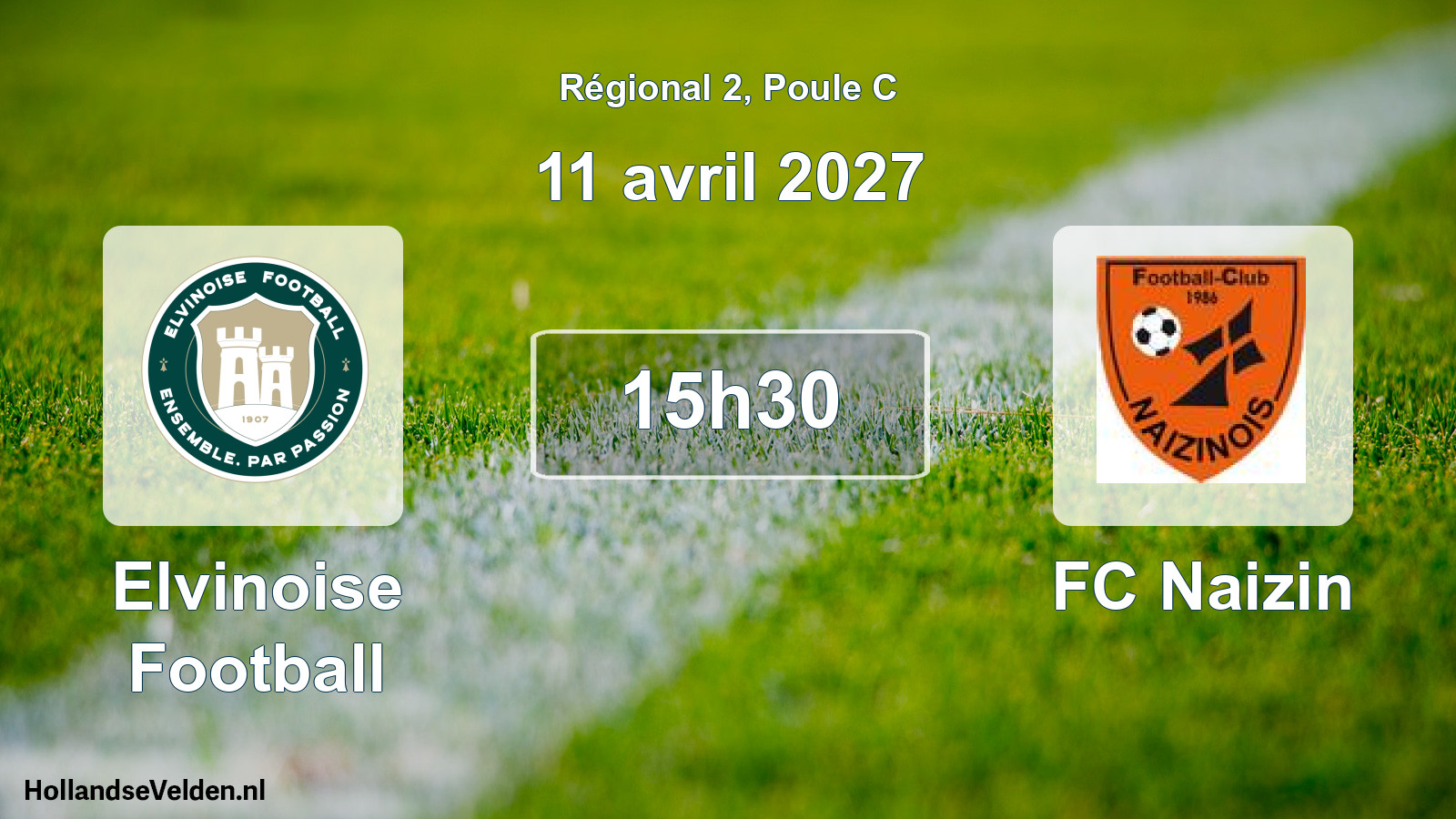 Scheduled Match: Elvinoise Football - FC Naizin (11 April 2027)