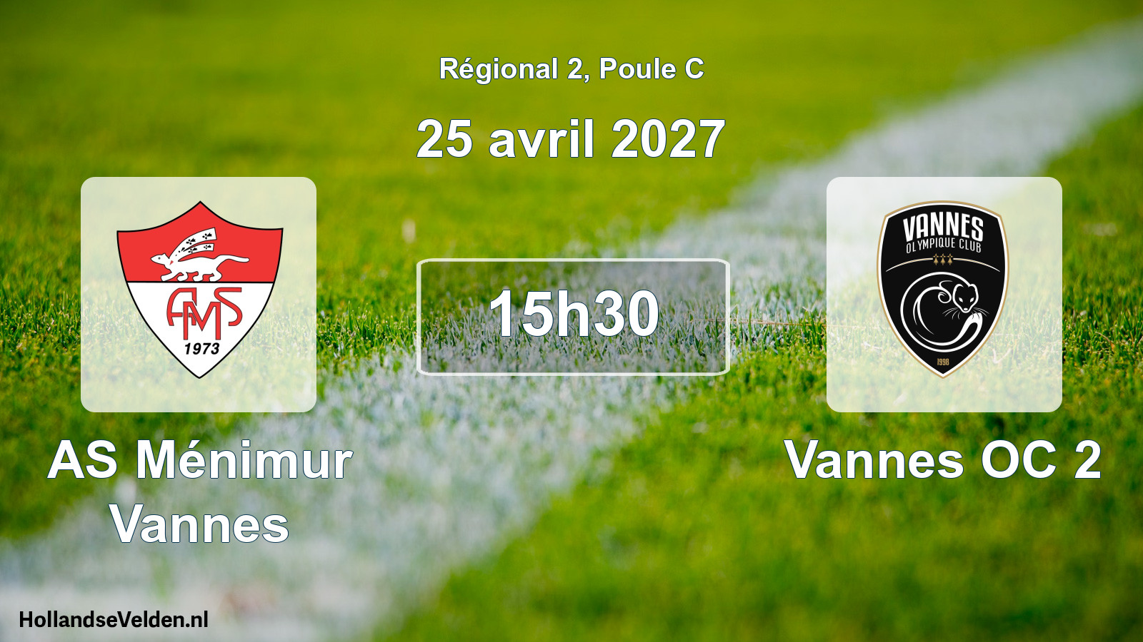 Scheduled Match: AS Ménimur Vannes - Vannes OC 2 (25 April 2027)