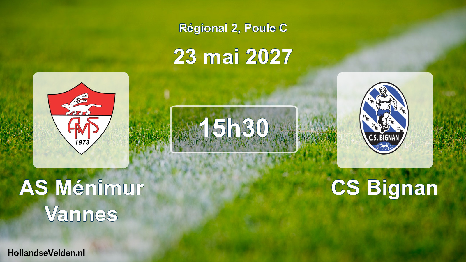 Scheduled Match: AS Ménimur Vannes - CS Bignan (23 May 2027)