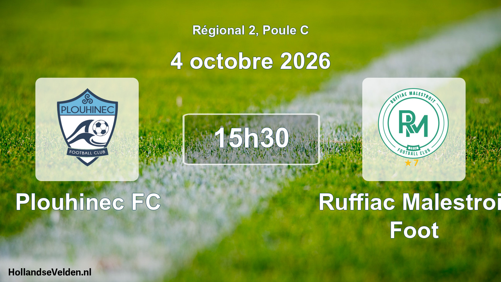 Scheduled Match: Plouhinec FC - Ruffiac Malestroit Foot (4 October 2026)