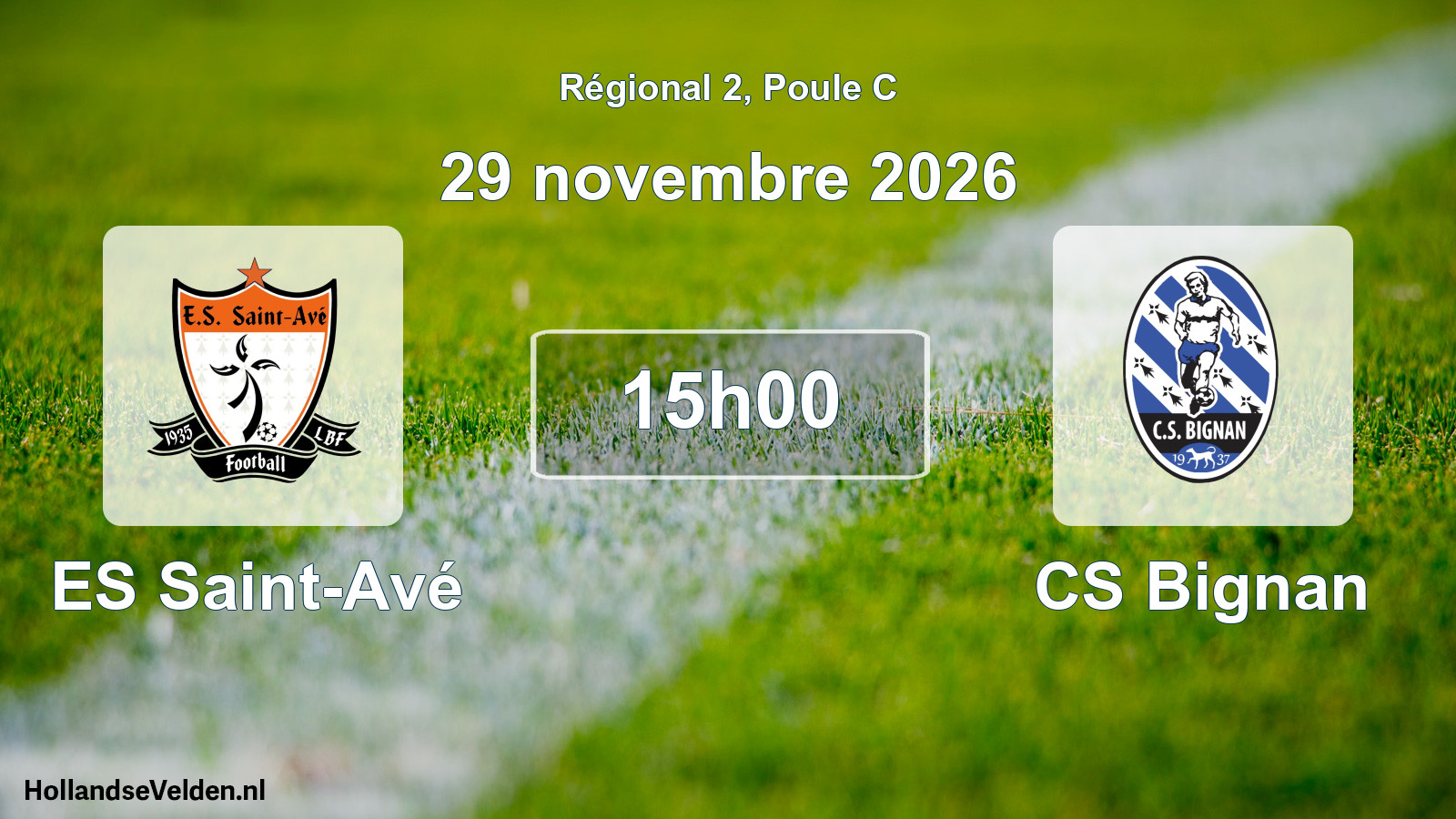Scheduled Match: ES Saint-Avé - CS Bignan (29 November 2026)