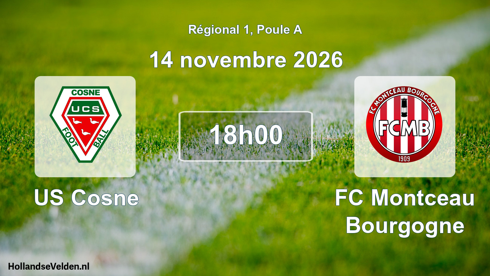 Scheduled Match: US Cosne - FC Montceau Bourgogne (14 November 2026)