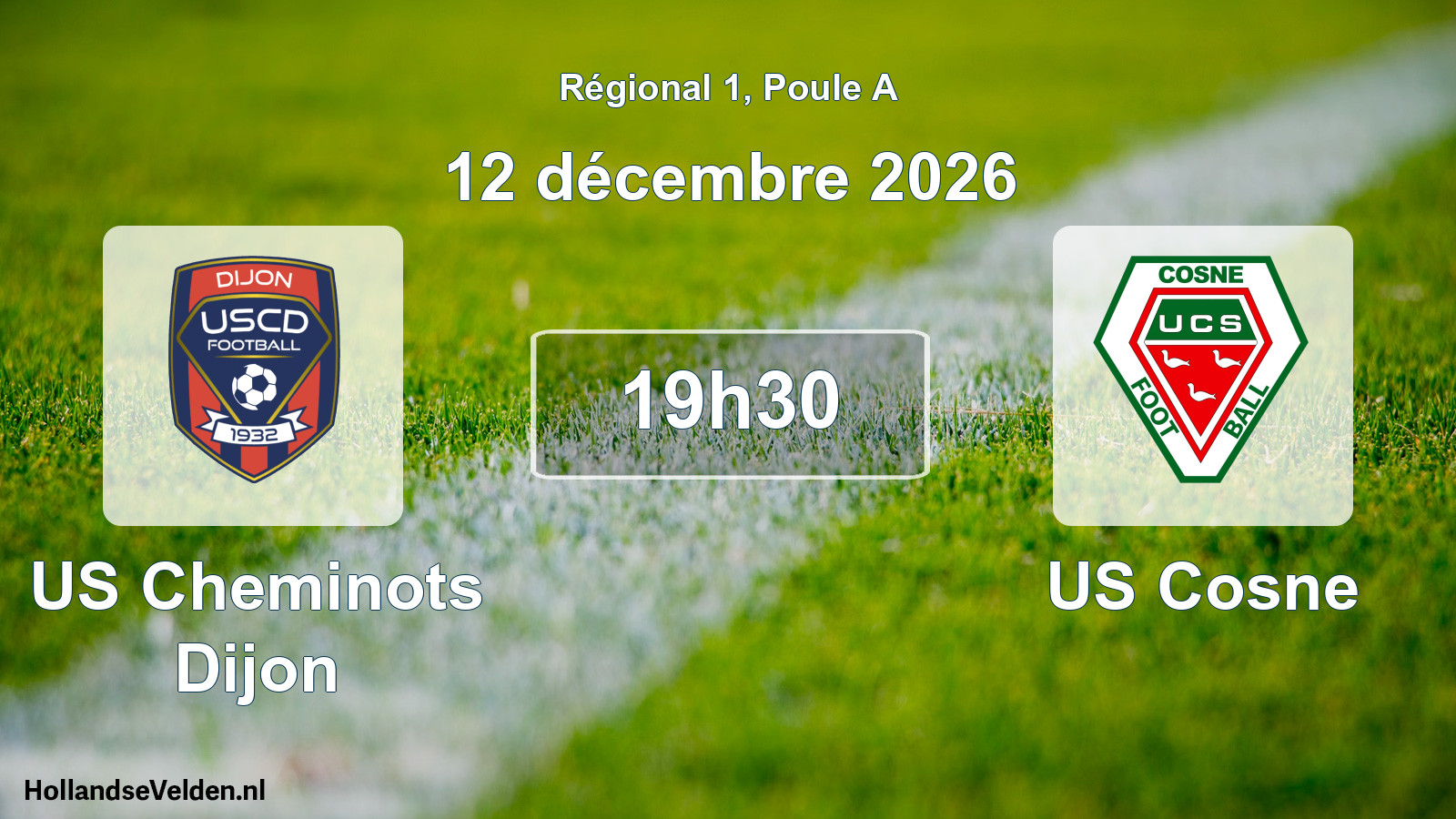 Scheduled Match: US Cheminots Dijon - US Cosne (12 December 2026)
