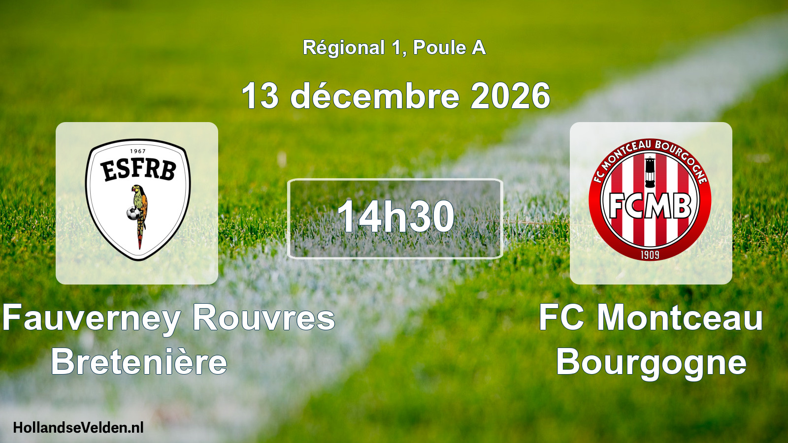 Scheduled Match: ES Fauverney Rouvres Bretenière - FC Montceau Bourgogne (13 December 2026)