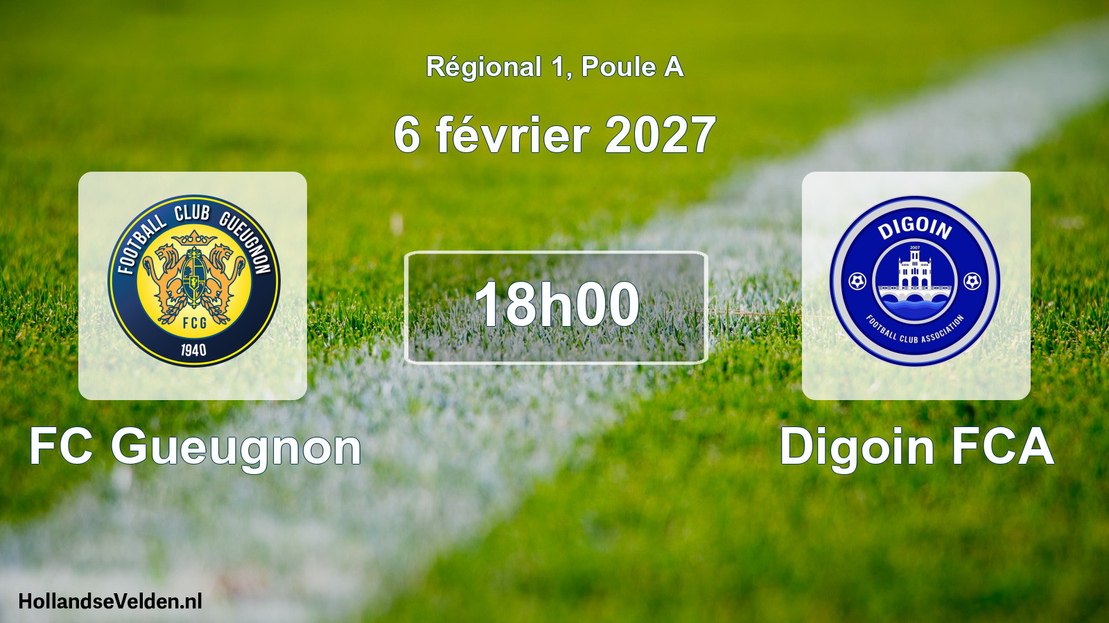 Scheduled Match: FC Gueugnon - Digoin FCA (6 February 2027)