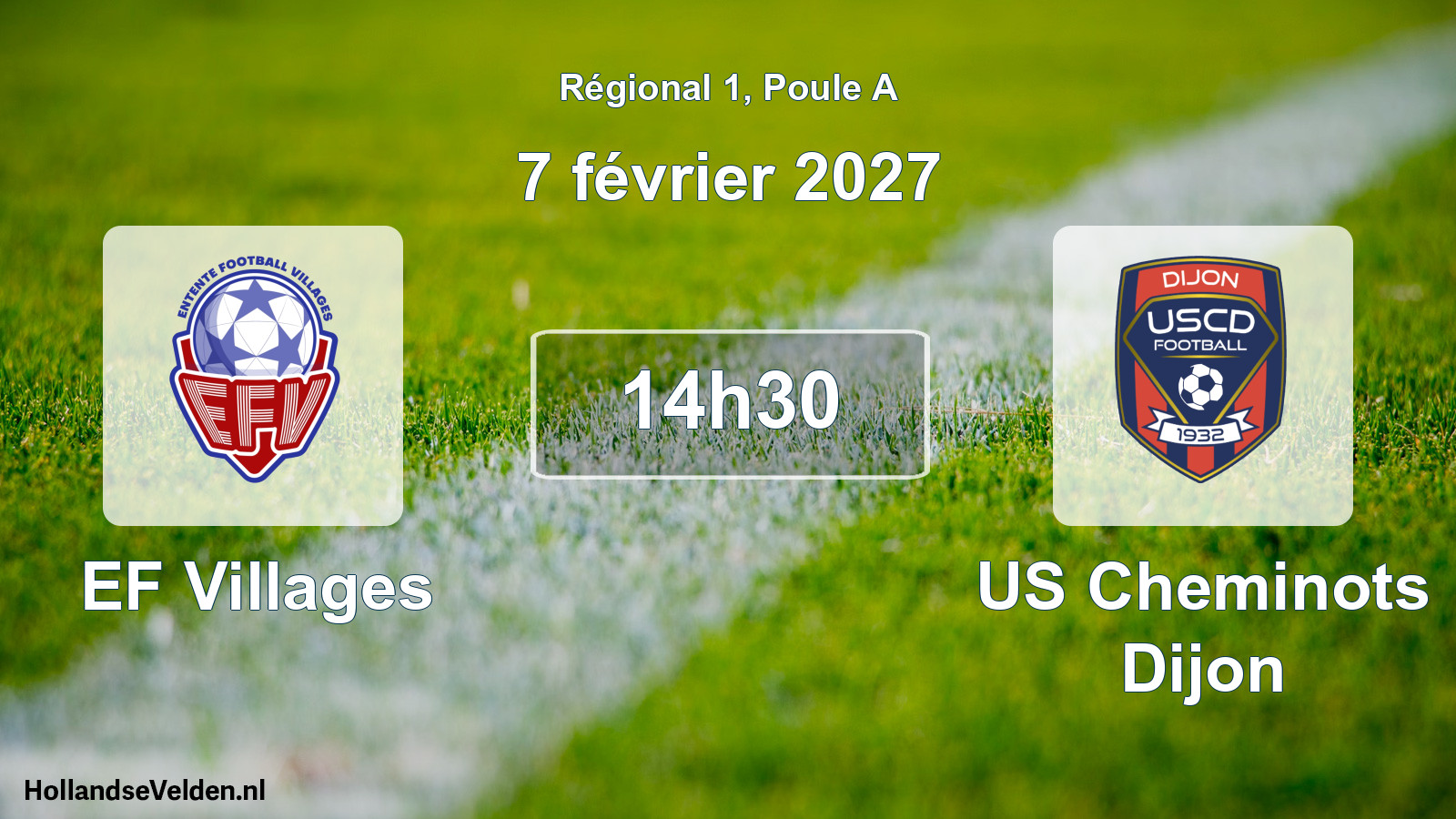 Scheduled Match: EF Villages - US Cheminots Dijon (7 February 2027)