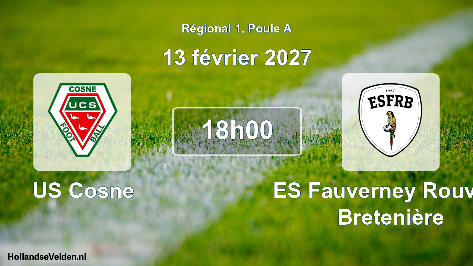 Scheduled Match: US Cosne - ES Fauverney Rouvres Bretenière (13 February 2027)