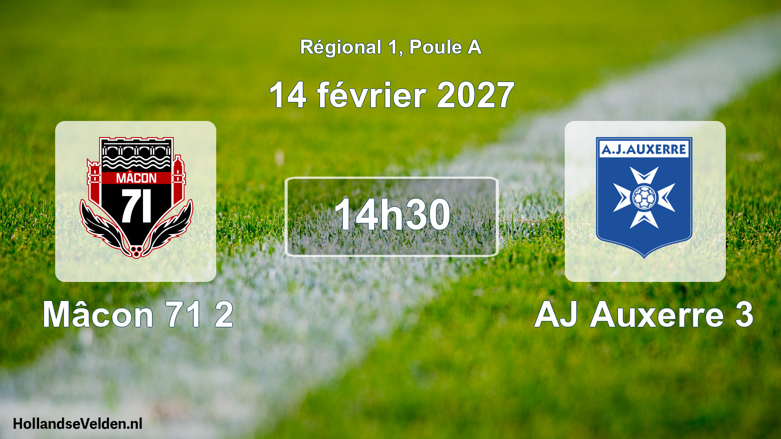 Scheduled Match: Mâcon 71 2 - AJ Auxerre 3 (14 February 2027)
