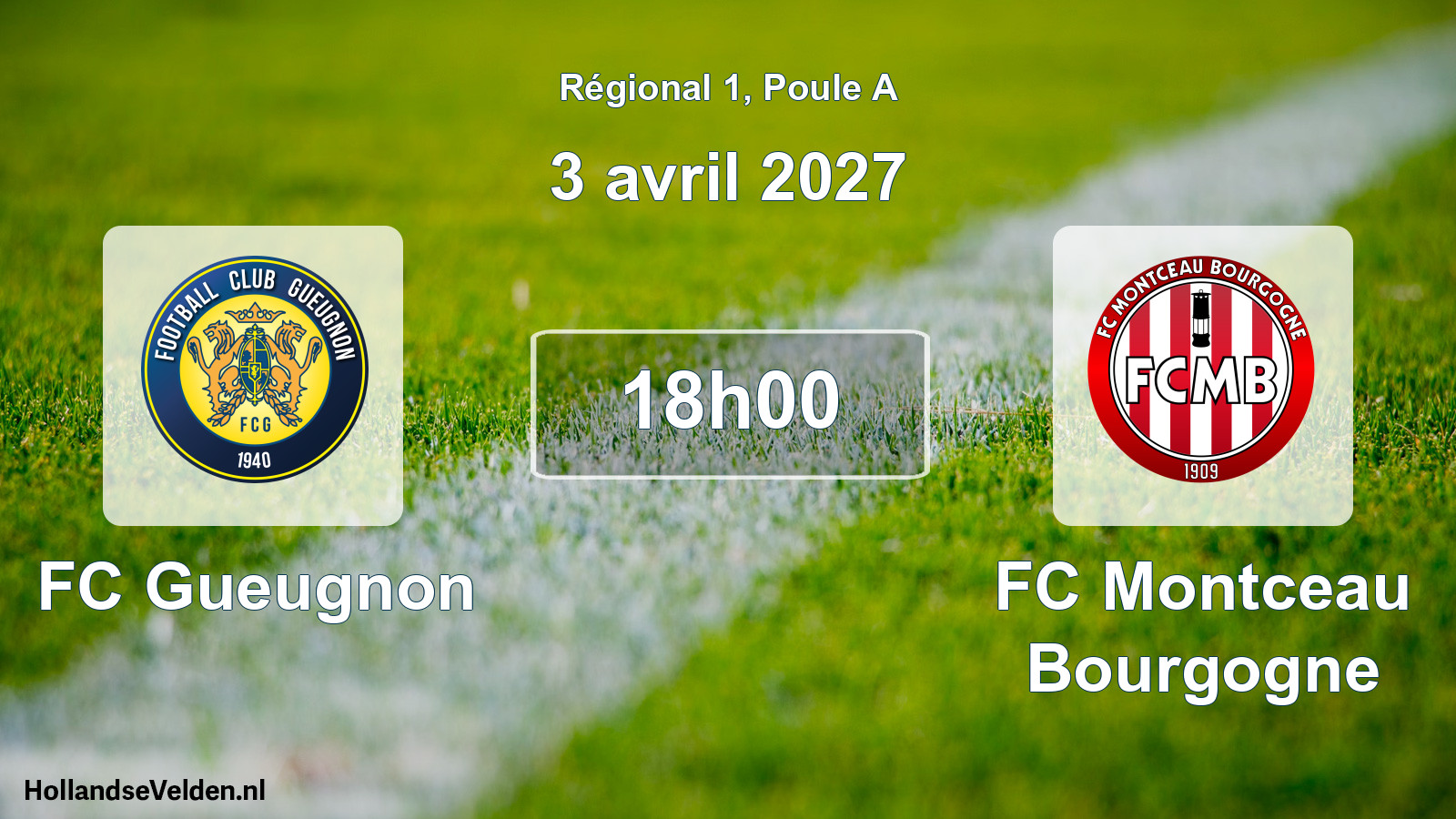Scheduled Match: FC Gueugnon - FC Montceau Bourgogne (3 April 2027)