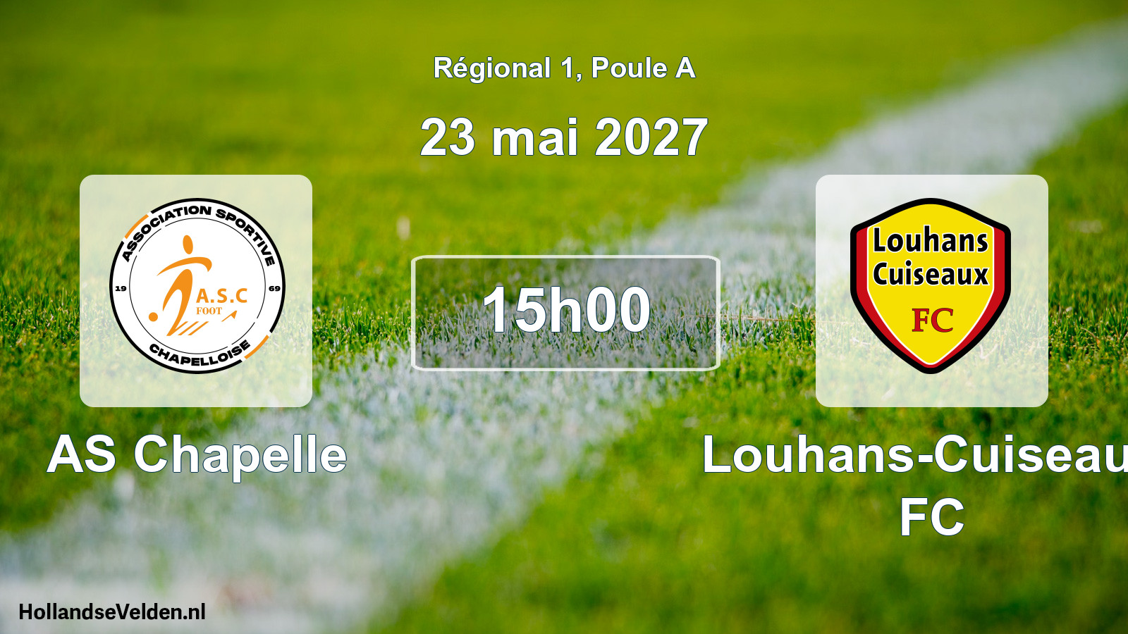 Scheduled Match: AS Chapelle - Louhans-Cuiseaux FC (23 May 2027)
