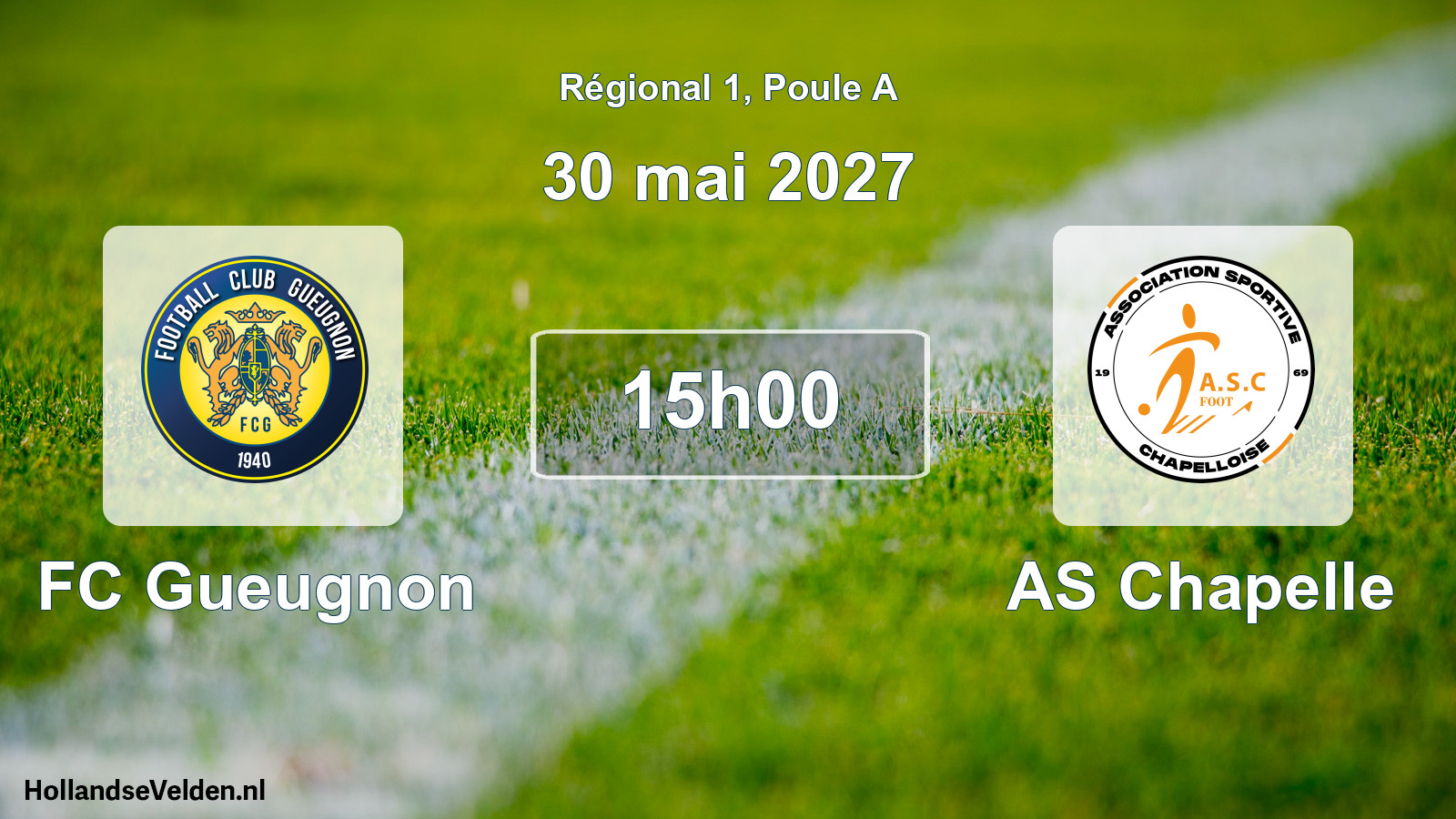 Scheduled Match: FC Gueugnon - AS Chapelle (30 May 2027)