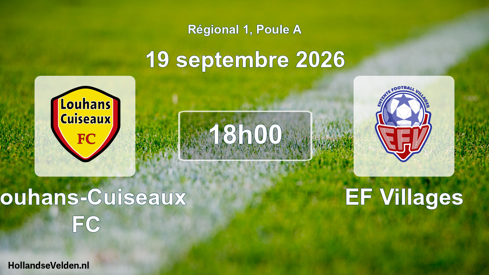Scheduled Match: Louhans-Cuiseaux FC - EF Villages (19 September 2026)