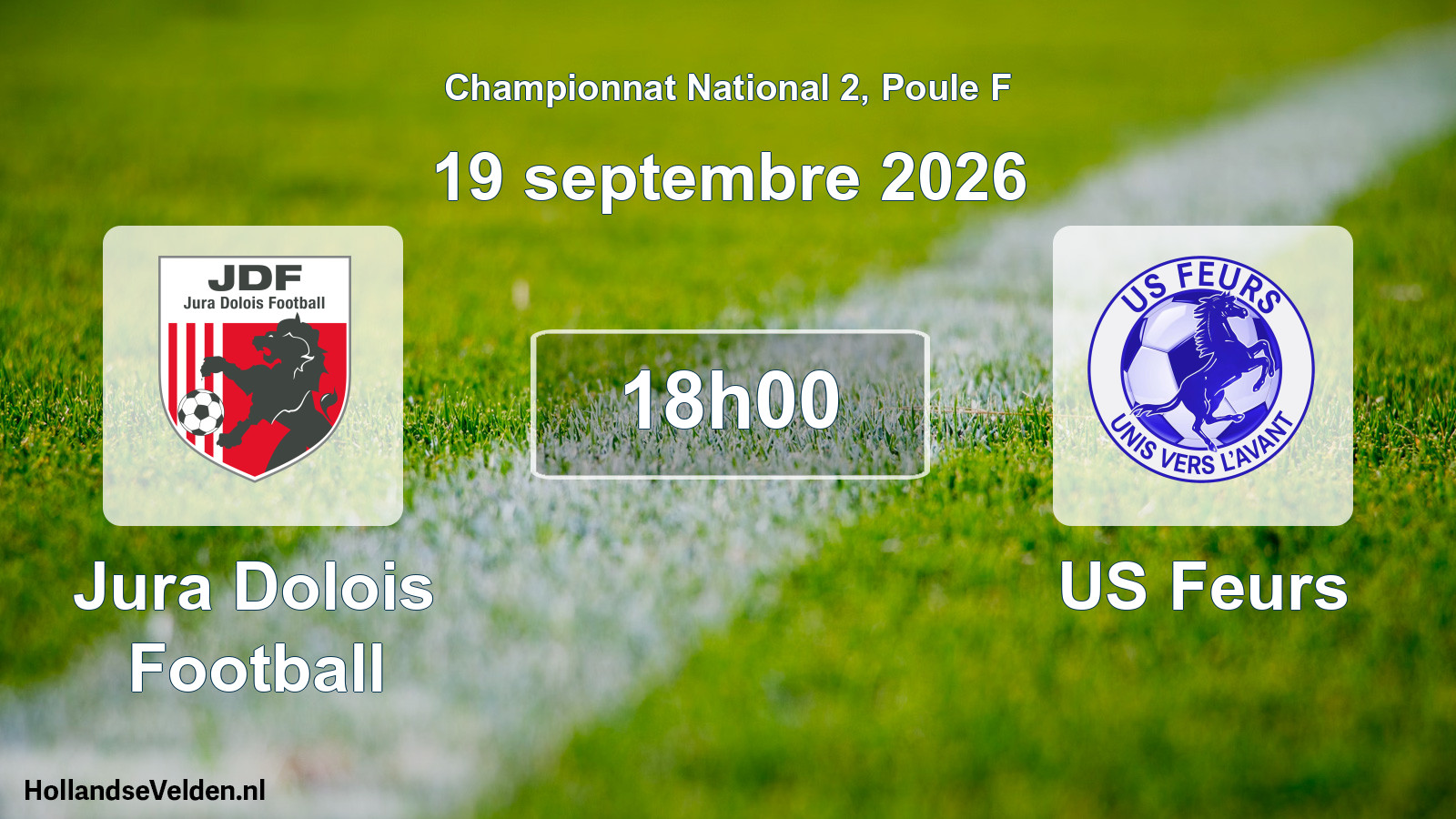Scheduled Match: Jura Dolois Football - US Feurs (19 September 2026)