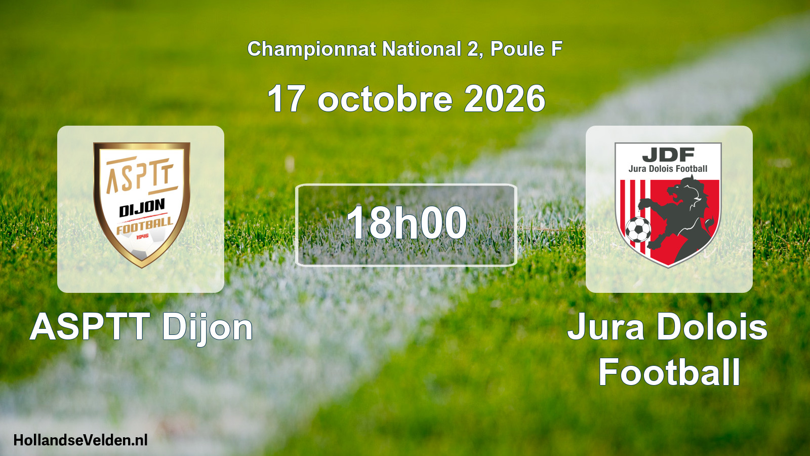 Scheduled Match: ASPTT Dijon - Jura Dolois Football (17 October 2026)