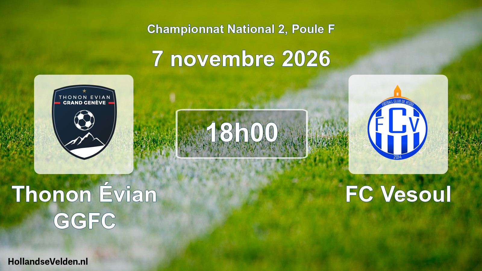 Scheduled Match: Thonon Évian GGFC - FC Vesoul (7 November 2026)