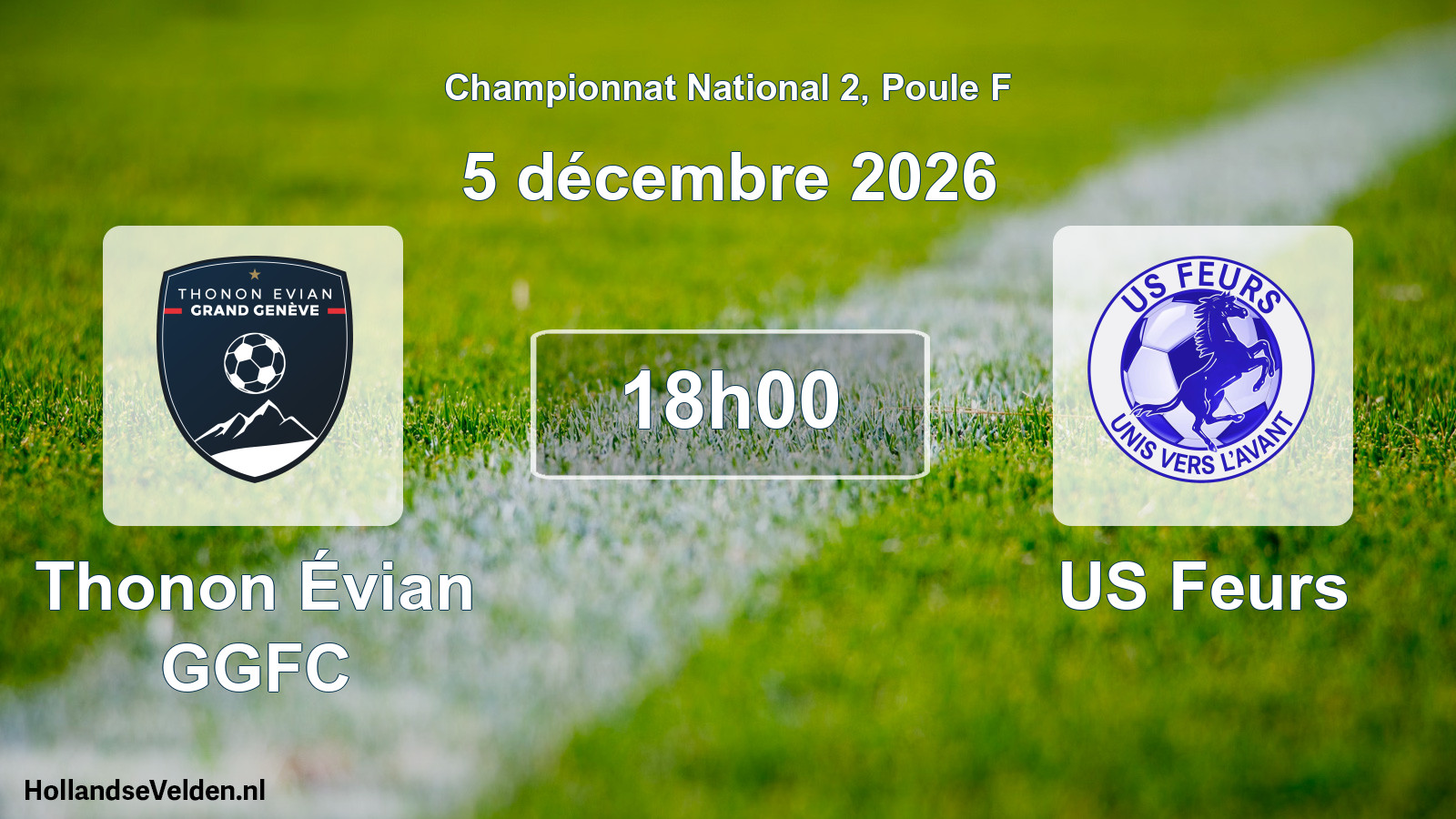 Scheduled Match: Thonon Évian GGFC - US Feurs (5 December 2026)