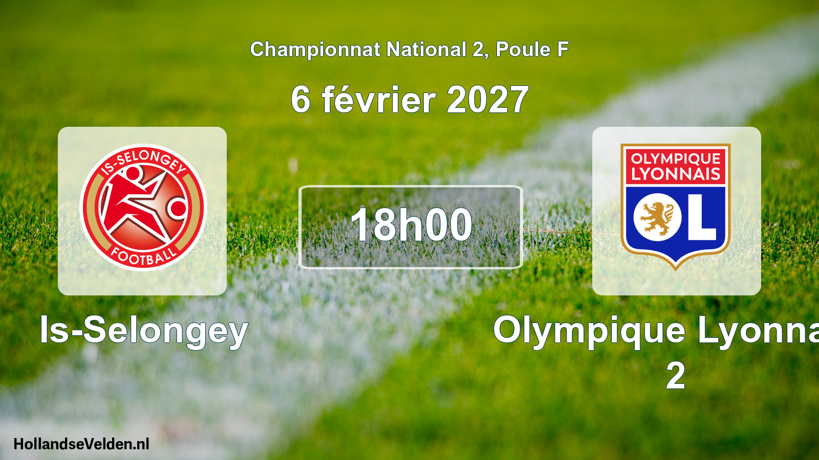 Scheduled Match: Is-Selongey - Olympique Lyonnais 2 (6 February 2027)