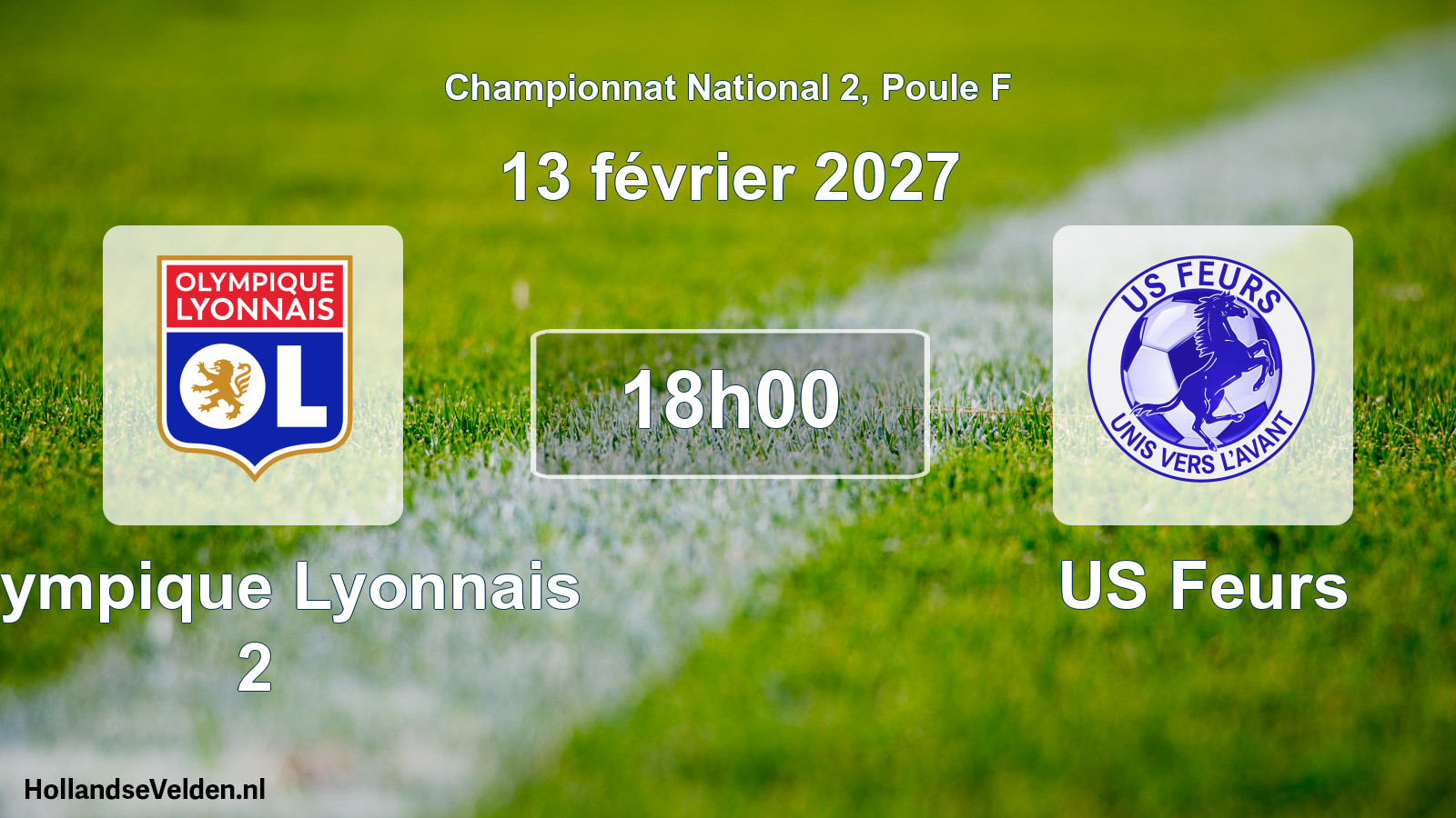 Scheduled Match: Olympique Lyonnais 2 - US Feurs (13 February 2027)