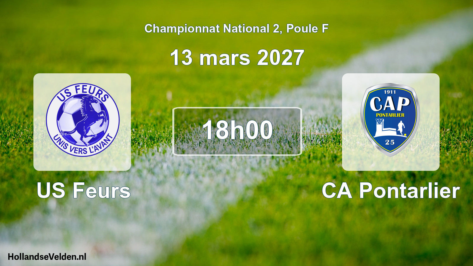 Geplande wedstrijd: US Feurs - CA Pontarlier (13 maart 2027)