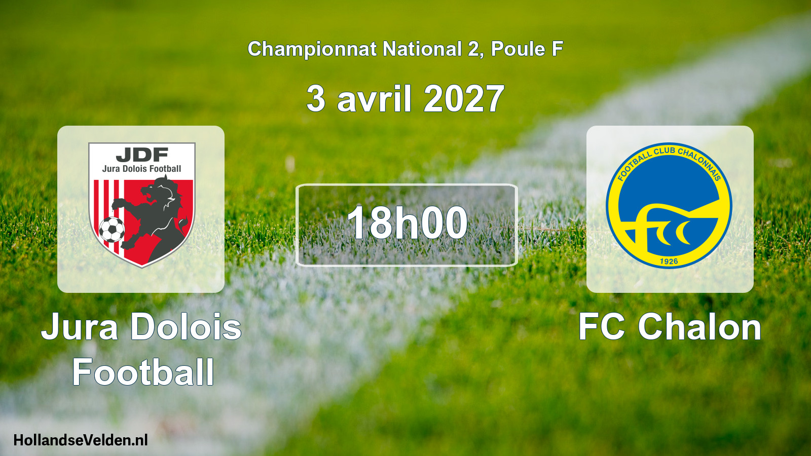 Scheduled Match: Jura Dolois Football - FC Chalon (3 April 2027)