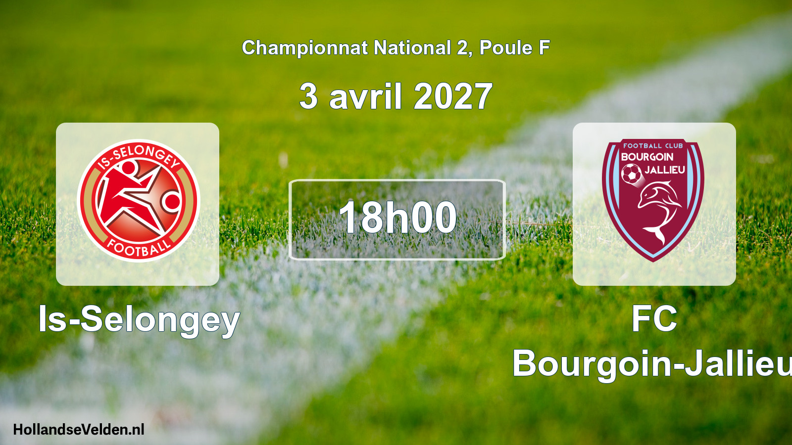 Geplande wedstrijd: Is-Selongey - FC Bourgoin-Jallieu (3 april 2027)