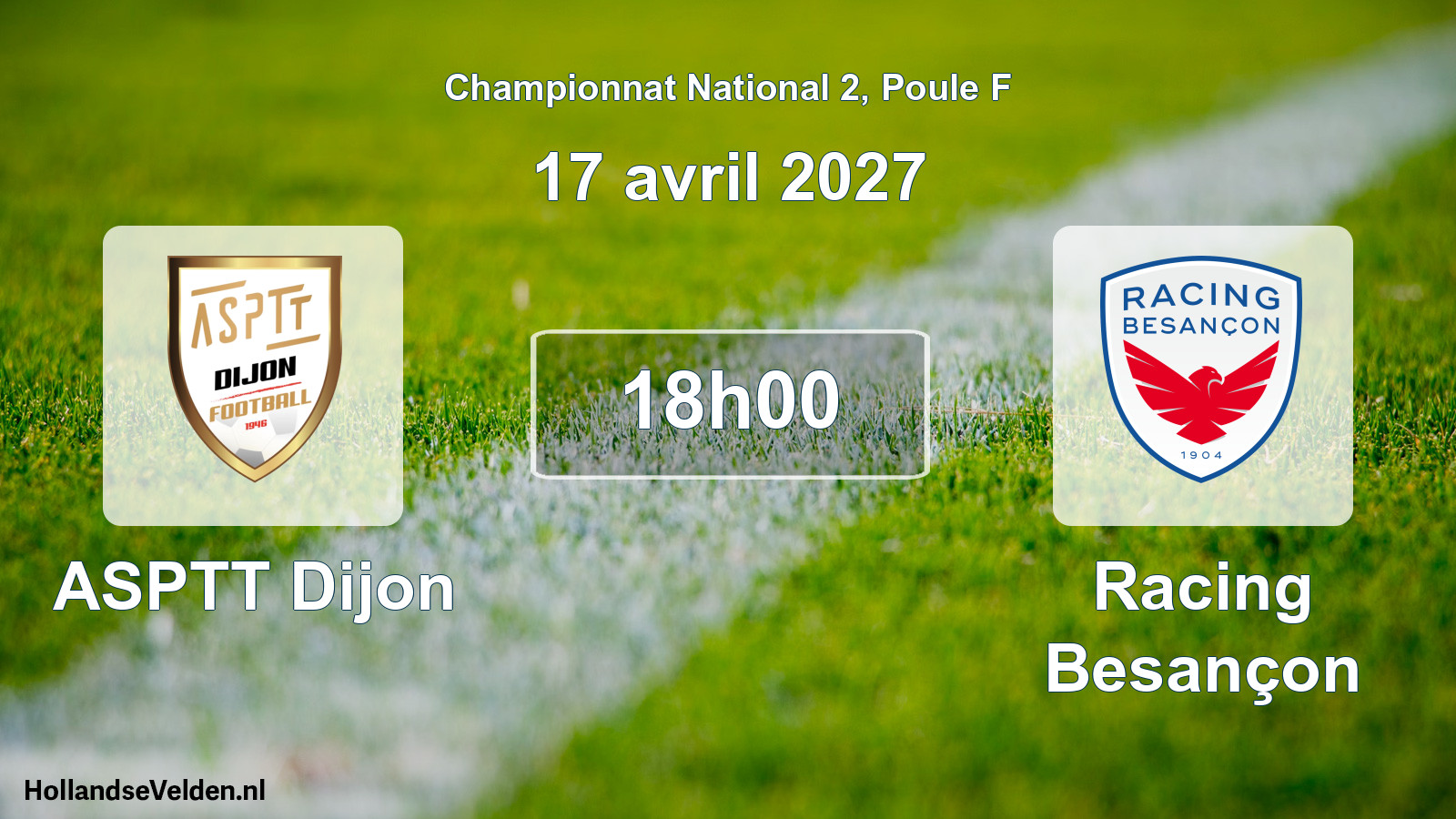 Scheduled Match: ASPTT Dijon - Racing Besançon (17 April 2027)