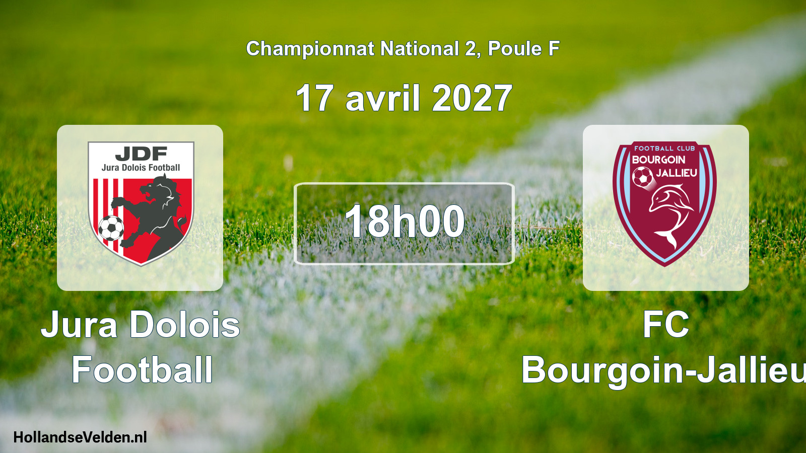 Scheduled Match: Jura Dolois Football - FC Bourgoin-Jallieu (17 April 2027)