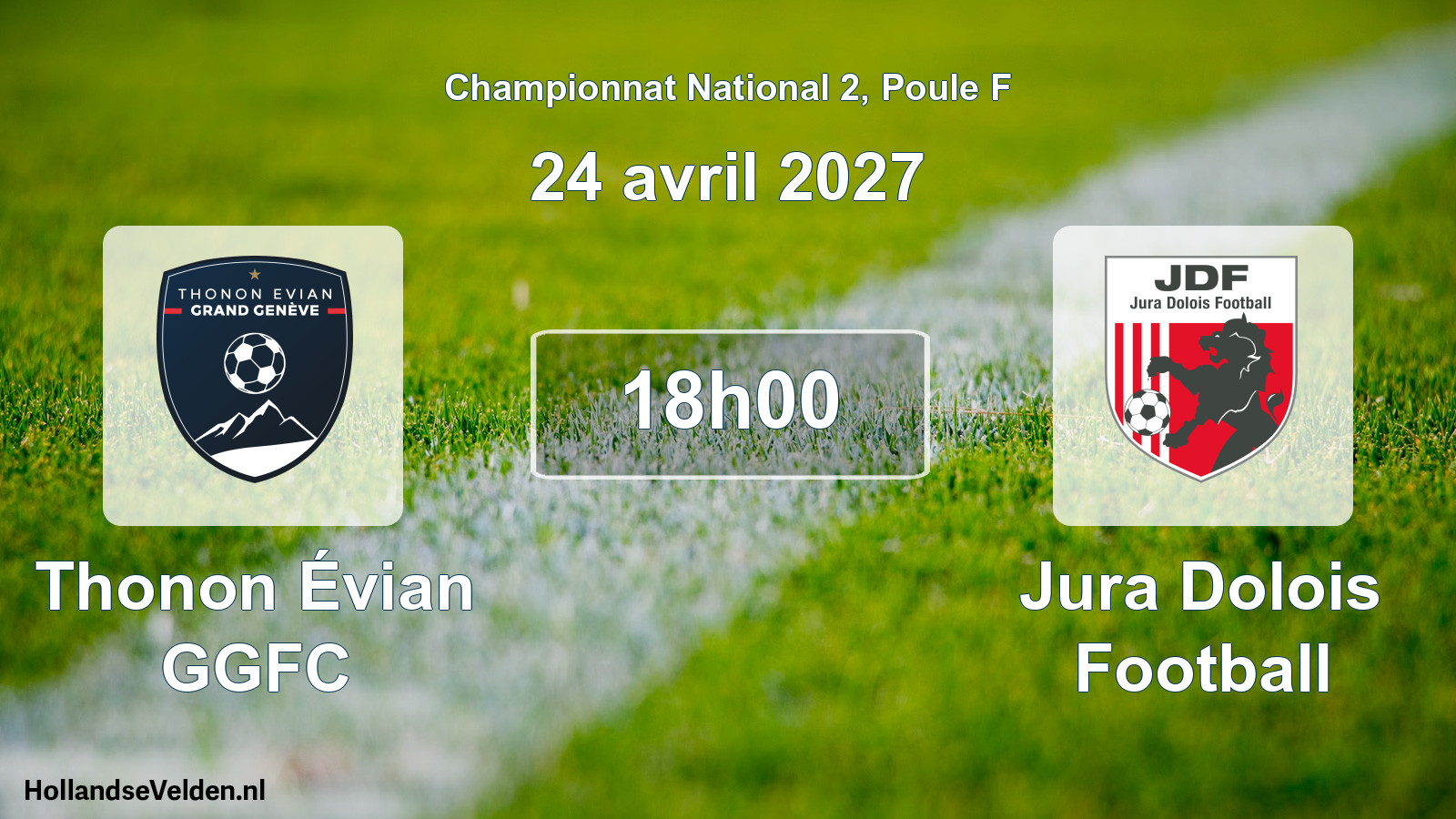 Scheduled Match: Thonon Évian GGFC - Jura Dolois Football (24 April 2027)