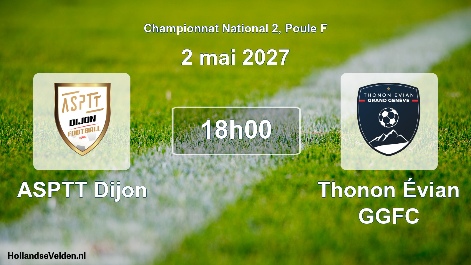 Match programmé: ASPTT Dijon - Thonon Évian GGFC (2 mai 2027)