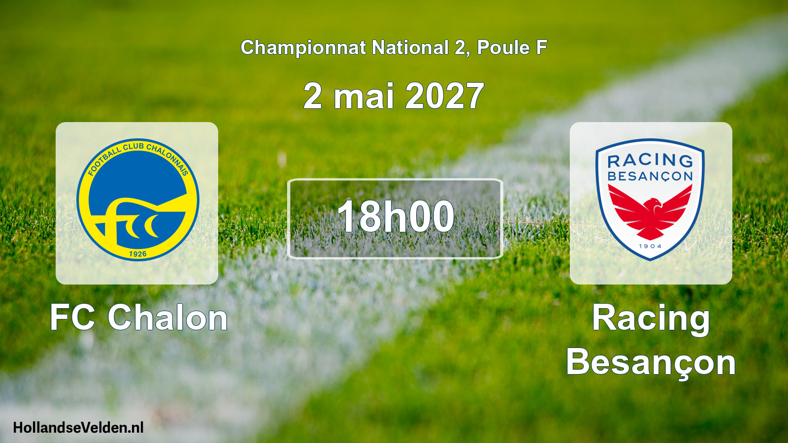 Scheduled Match: FC Chalon - Racing Besançon (2 May 2027)