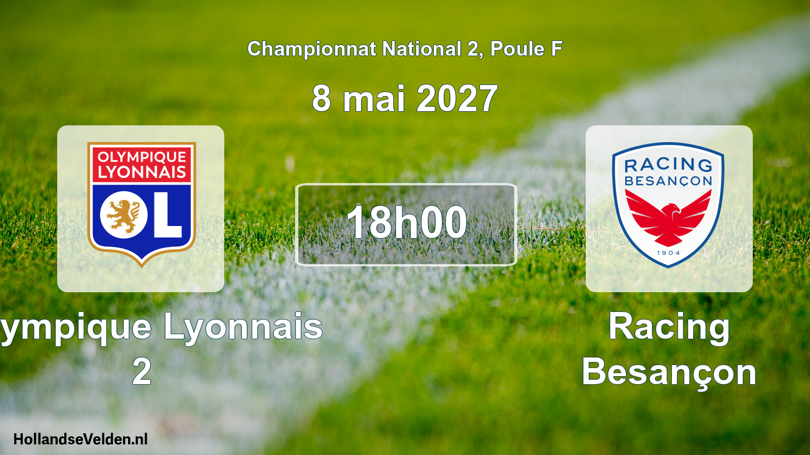 Scheduled Match: Olympique Lyonnais 2 - Racing Besançon (8 May 2027)