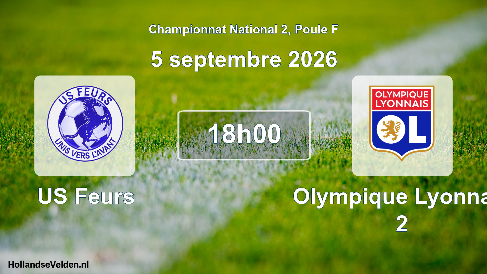 Scheduled Match: US Feurs - Olympique Lyonnais 2 (5 September 2026)