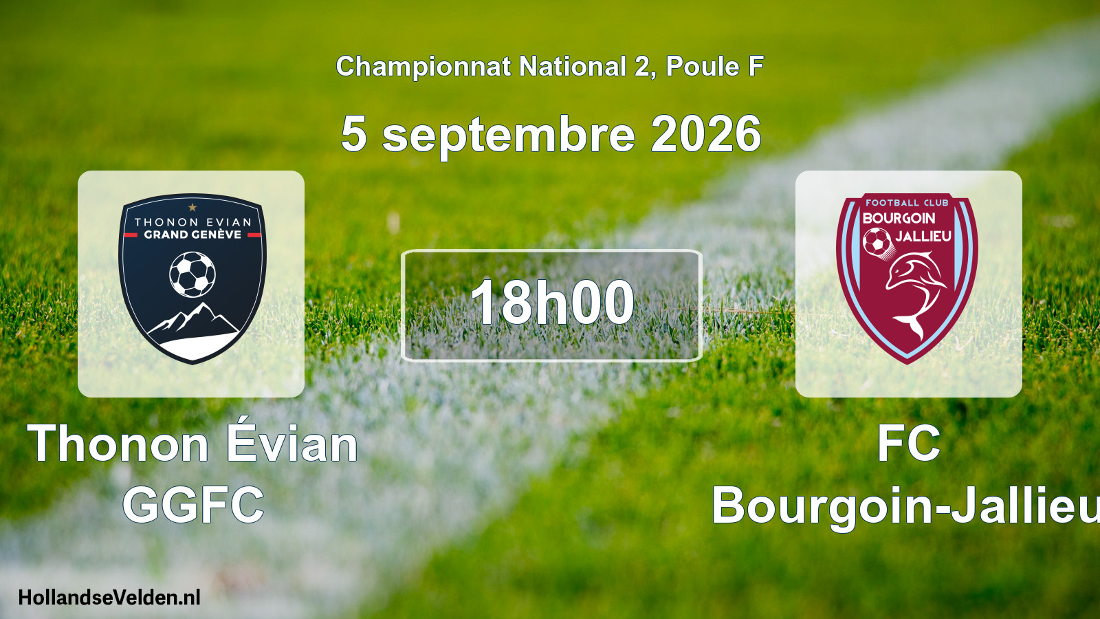 Scheduled Match: Thonon Évian GGFC - FC Bourgoin-Jallieu (5 September 2026)