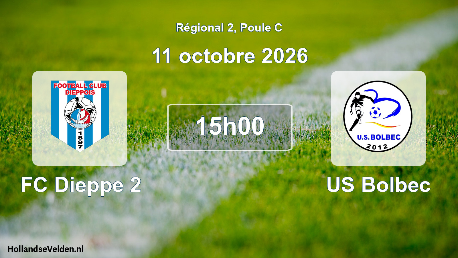 Scheduled Match: FC Dieppe 2 - US Bolbec (11 October 2026)