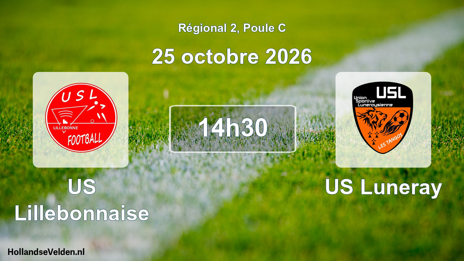 Scheduled Match: US Lillebonnaise - US Luneray (25 October 2026)