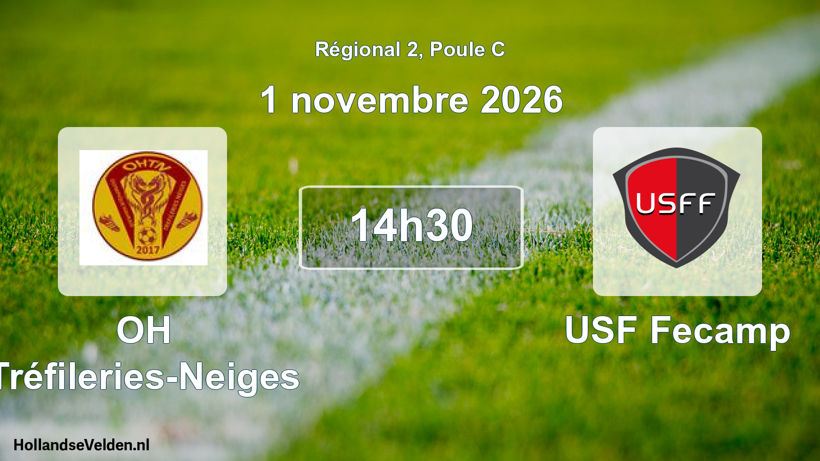 Scheduled Match: OH Tréfileries-Neiges - USF Fecamp (1 November 2026)